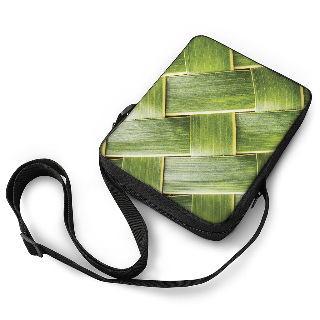 Coconut Leaf Print Rectangular Crossbody Bag