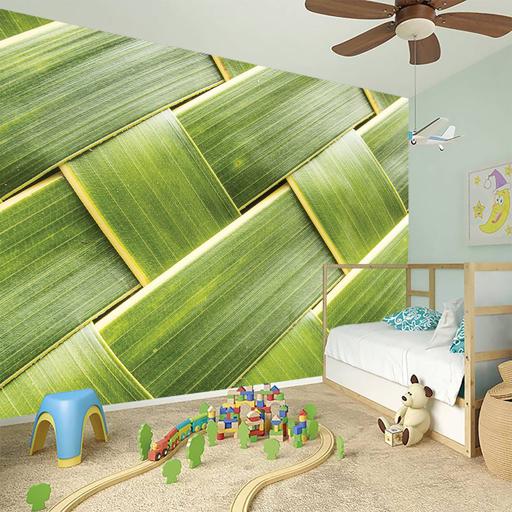 Coconut Leaf Print Wall Sticker
