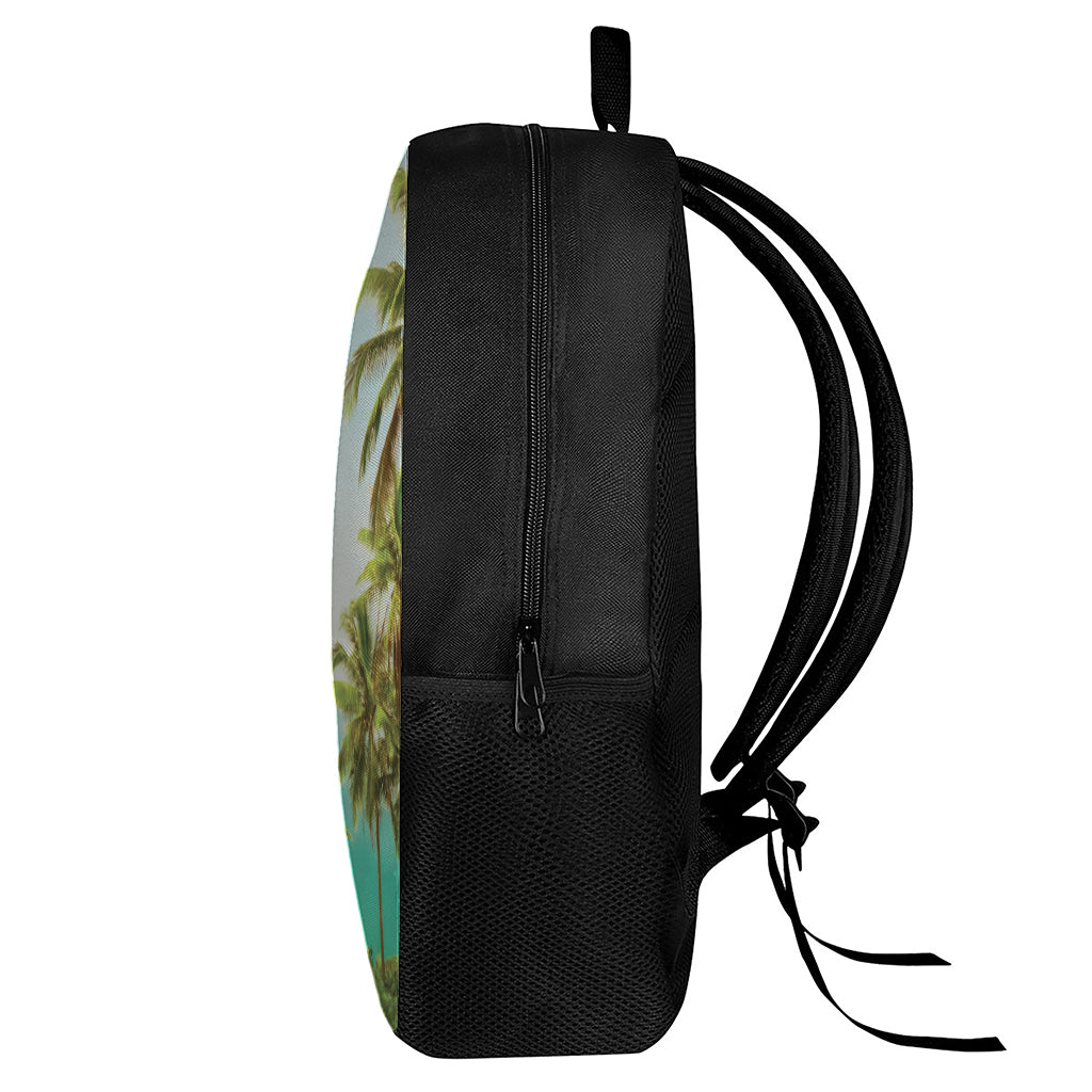 Coconut Tree Print 17 Inch Backpack