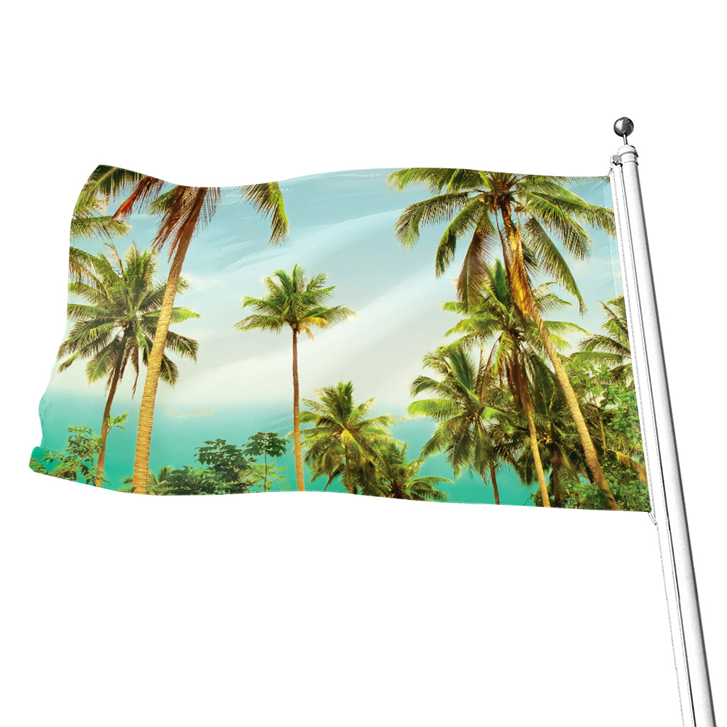 Coconut Tree Print Flag
