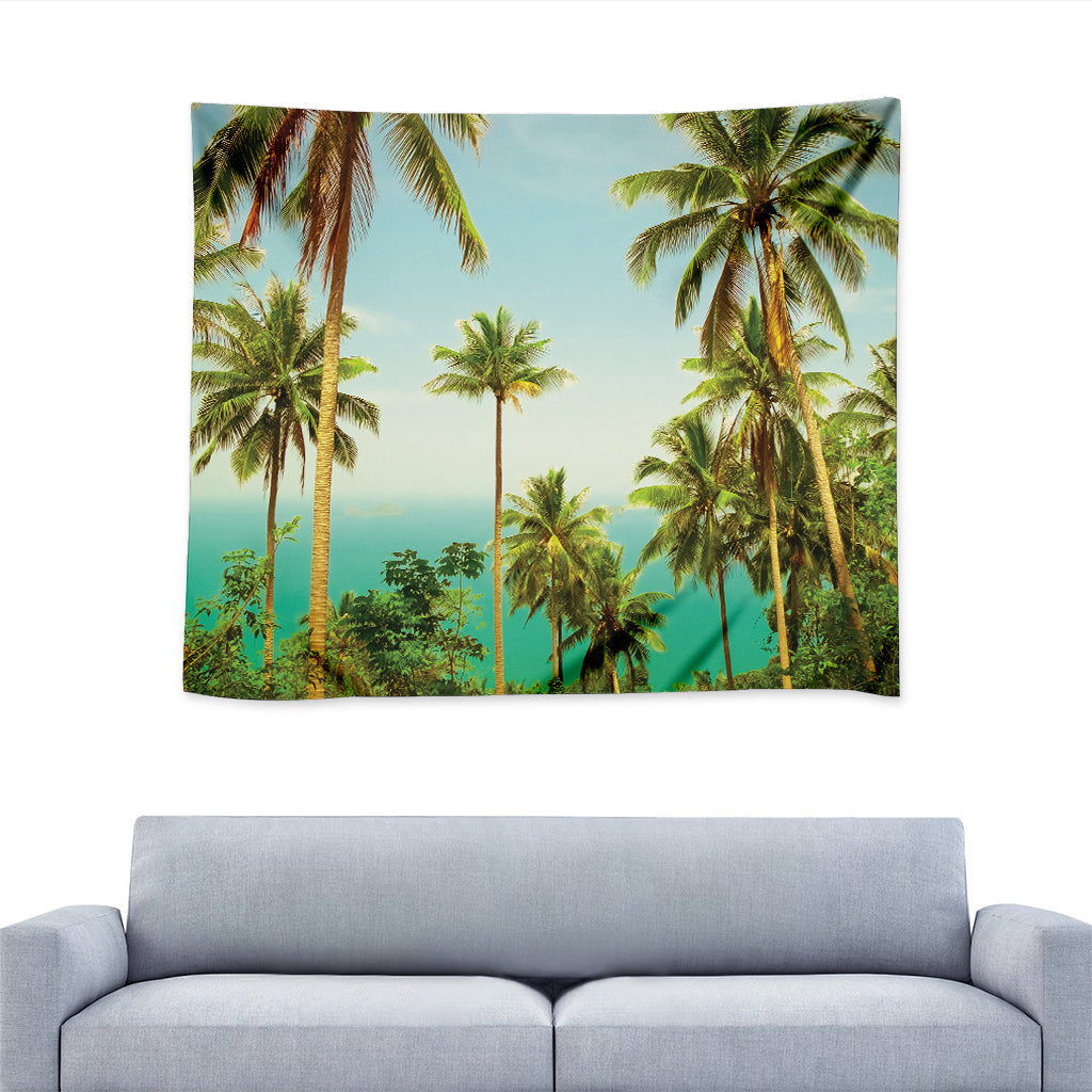 Coconut Tree Print Tapestry