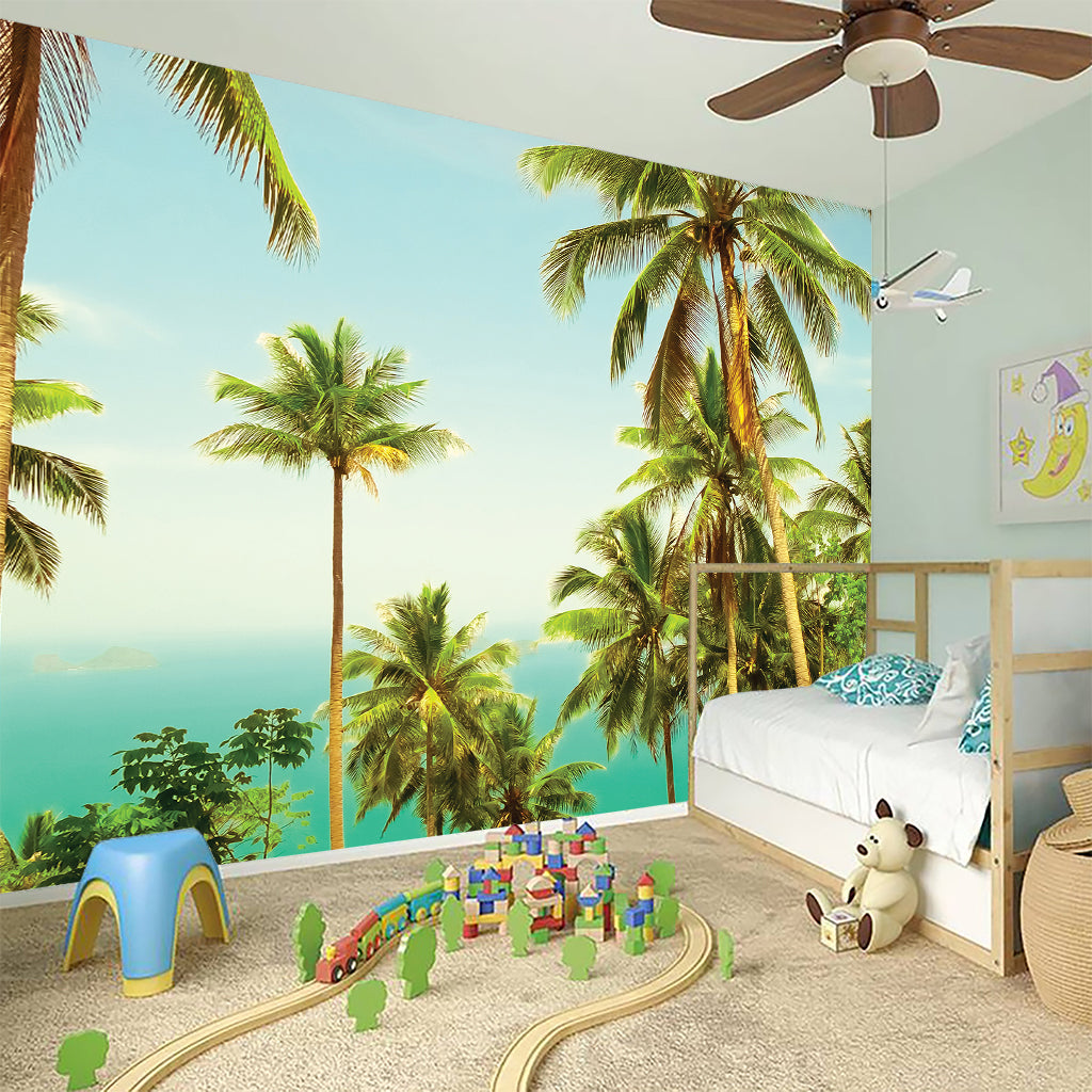 Coconut Tree Print Wall Sticker