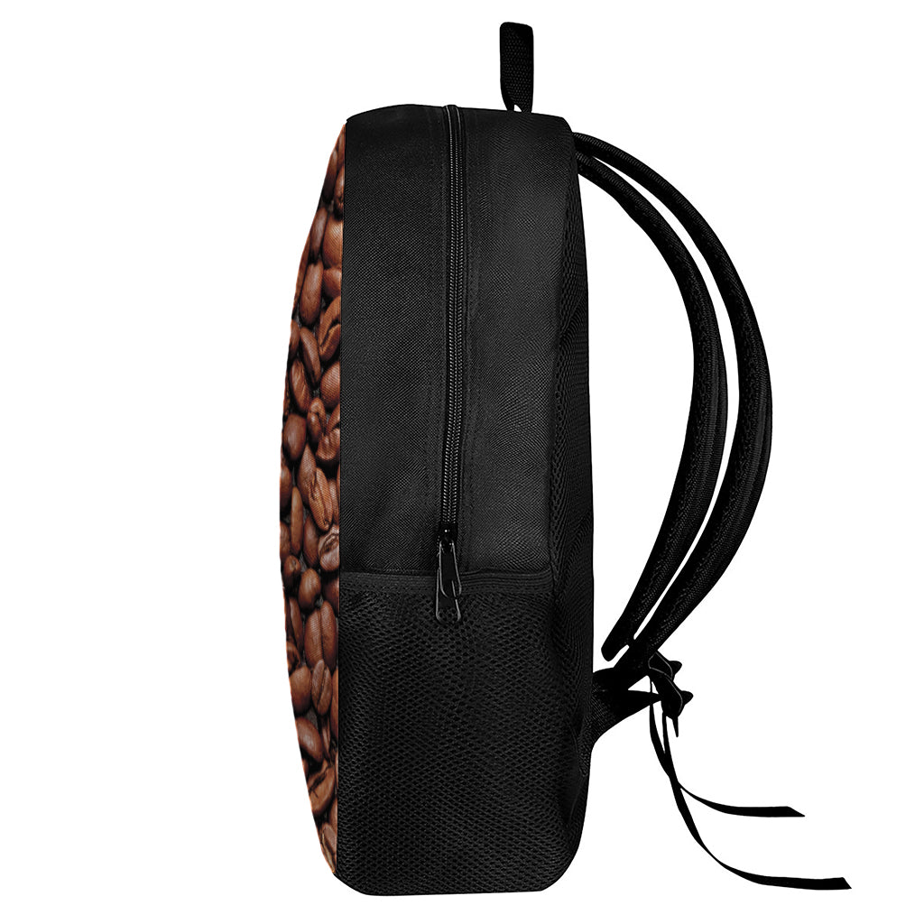 Coffee Beans Print 17 Inch Backpack