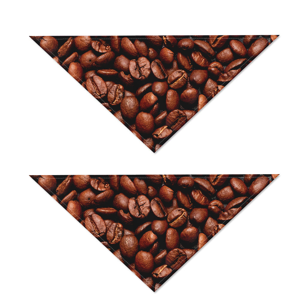Coffee Beans Print Dog Bandana