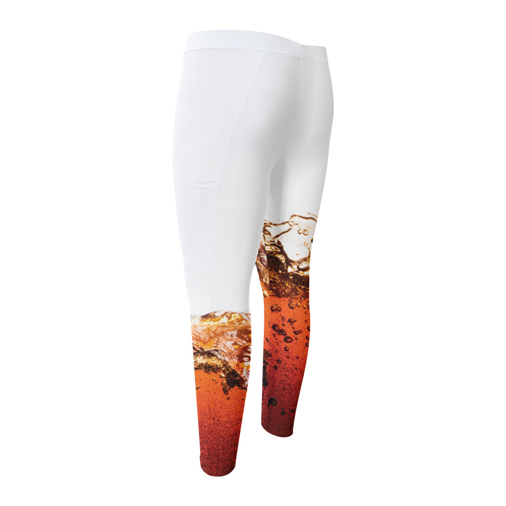 Cola Print Men's Compression Pants