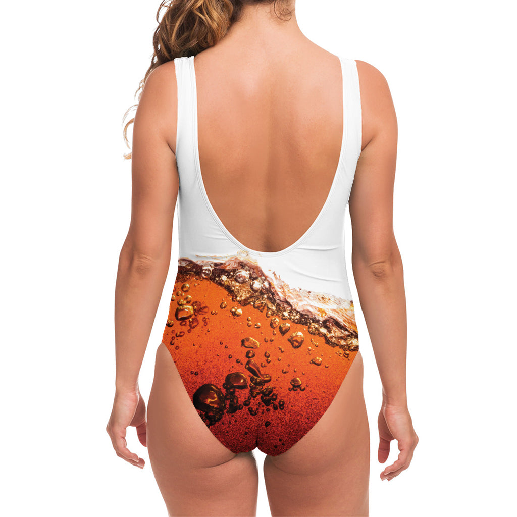 Cola Print One Piece Swimsuit