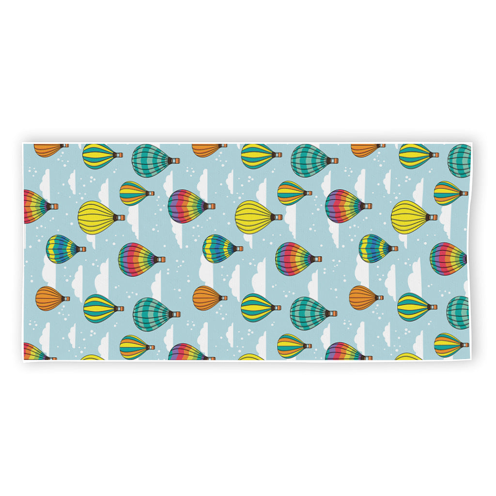 Colorful Air Balloon Pattern Print Beach Towel