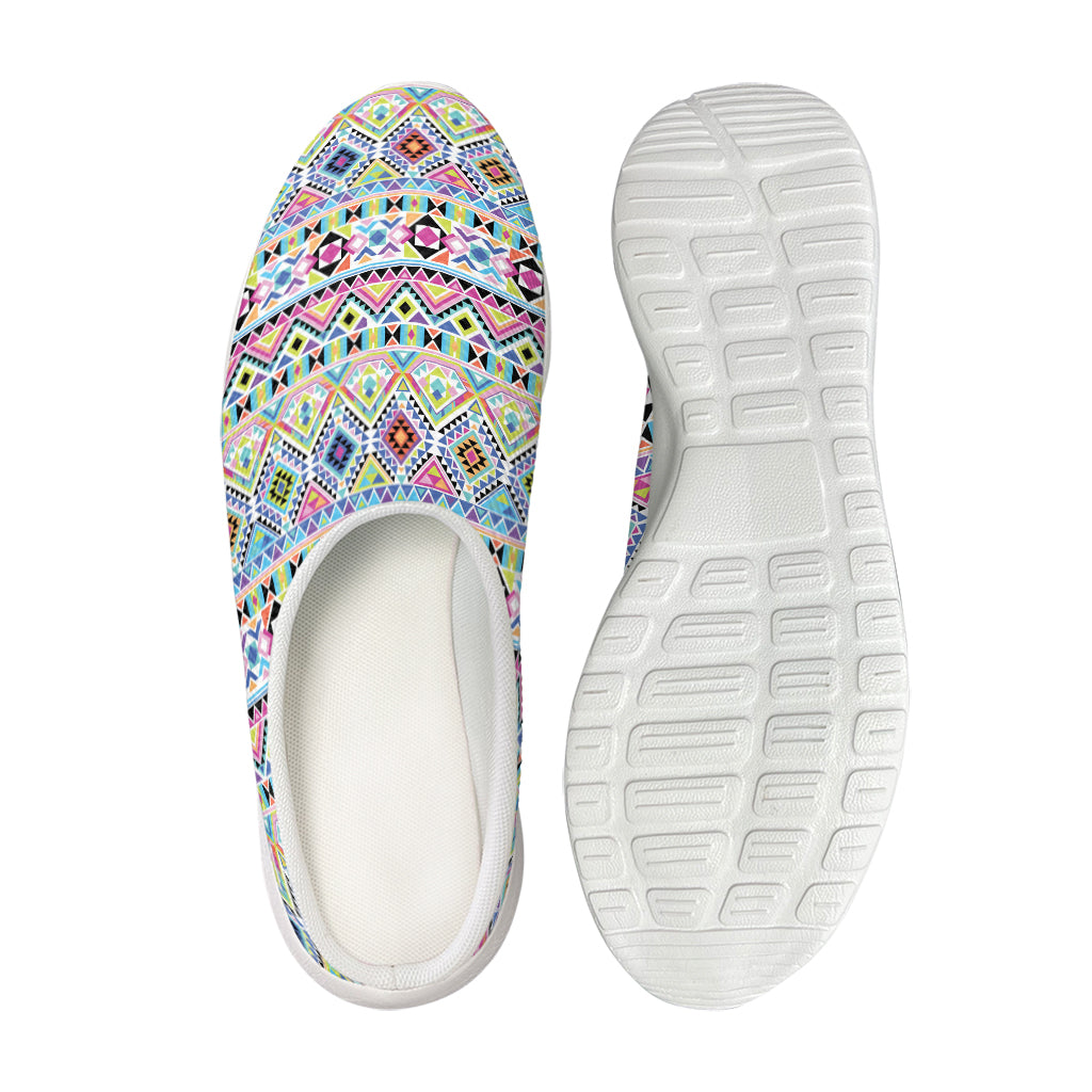 Colorful Aztec Geometric Pattern Print Mesh Casual Shoes