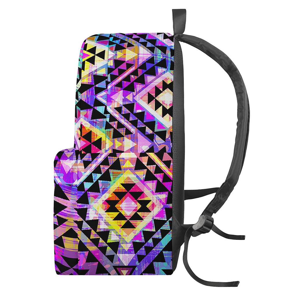 Colorful Aztec Pattern Print Backpack