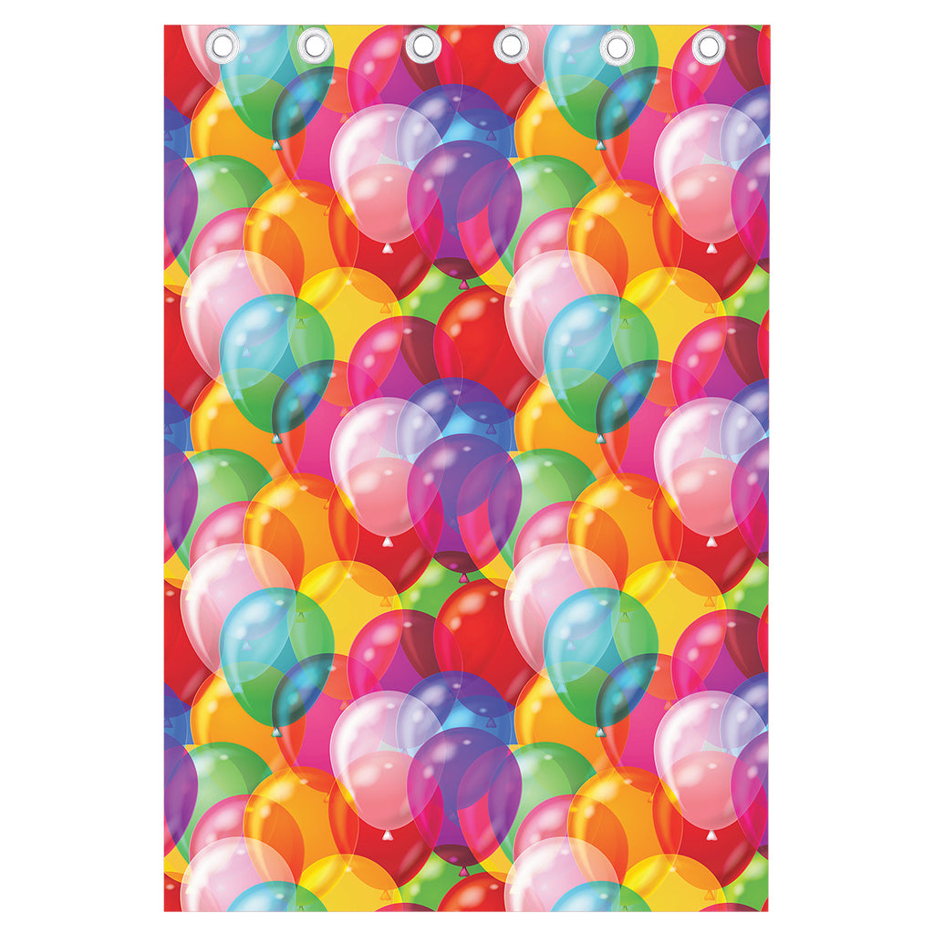 Colorful Balloon Pattern Print Curtain