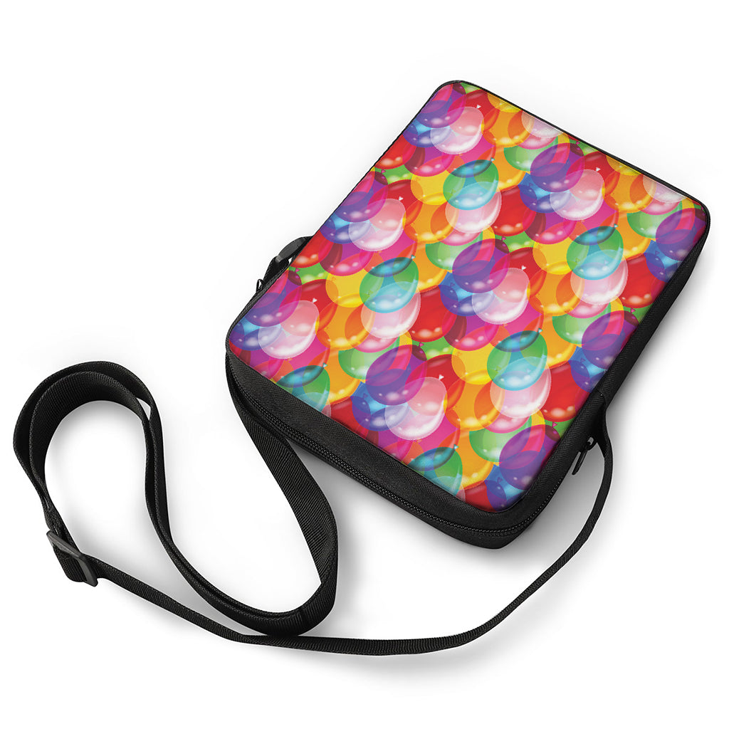 Colorful Balloon Pattern Print Rectangular Crossbody Bag