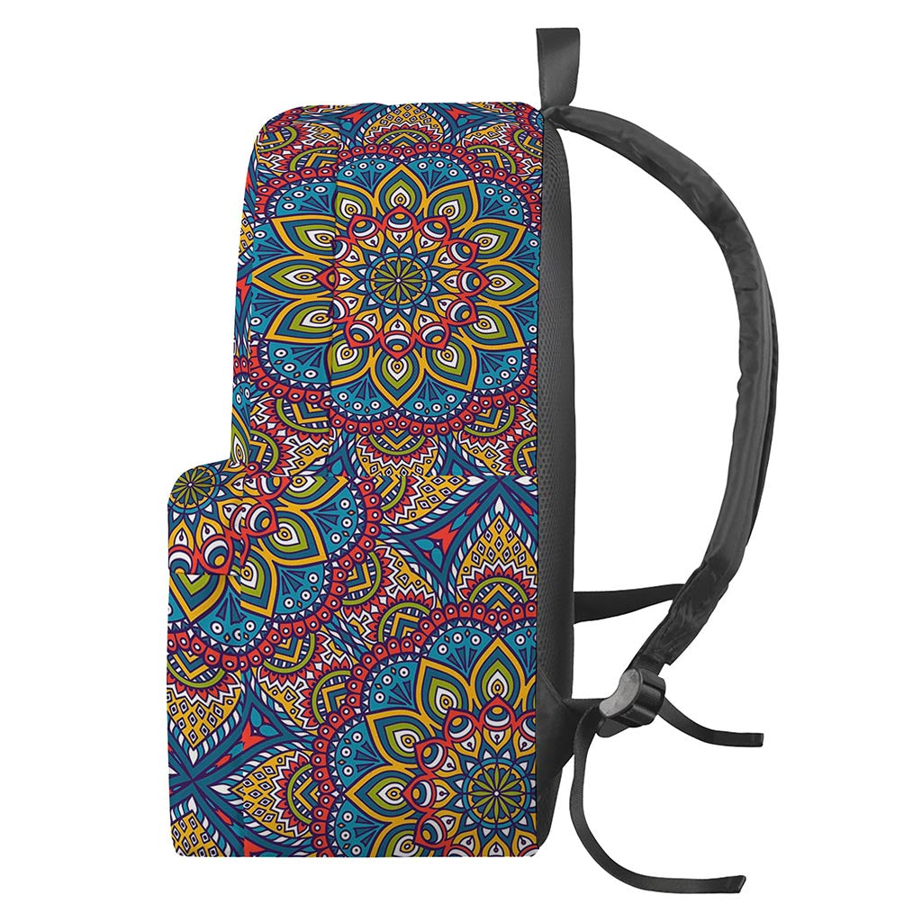 Colorful Bohemian Mandala Pattern Print Backpack