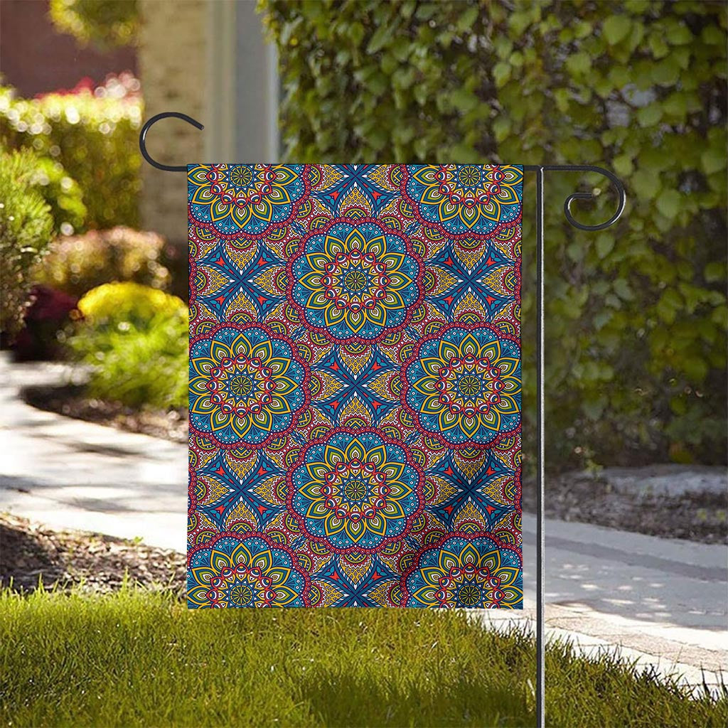 Colorful Bohemian Mandala Pattern Print House Flag