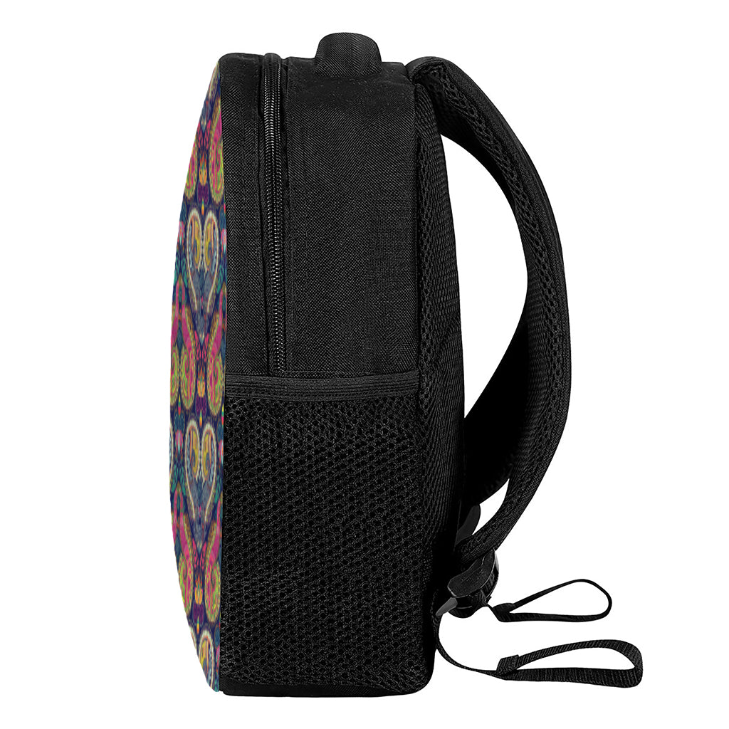Colorful Boho Paisley Pattern Print Casual Backpack