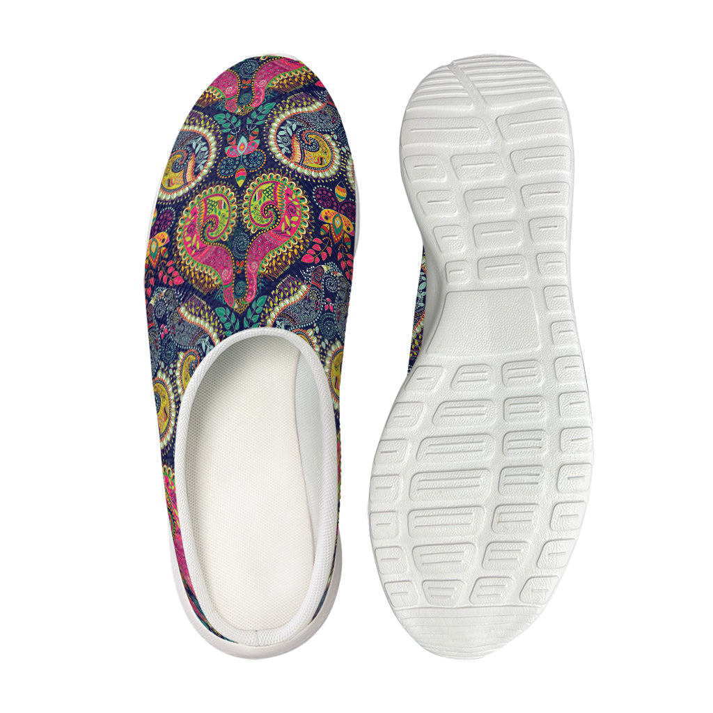 Colorful Boho Paisley Pattern Print Mesh Casual Shoes