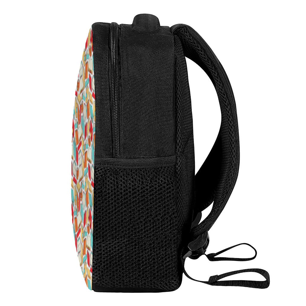 Colorful Books Pattern Print Casual Backpack