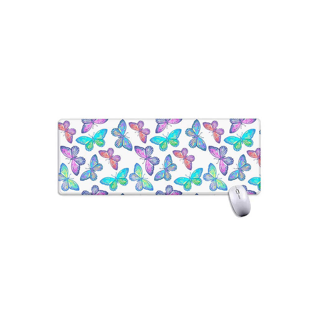 Colorful Butterfly Pattern Print Extended Mouse Pad