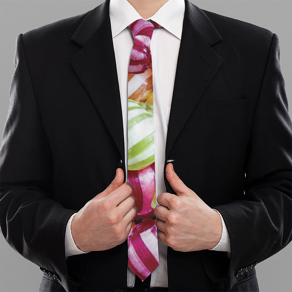 Colorful Candy Ball Print Necktie