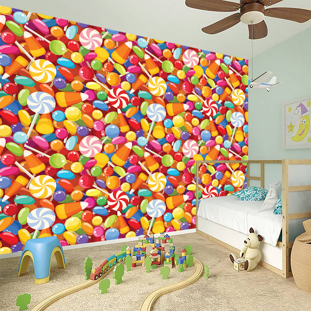 Colorful Candy Pattern Print Wall Sticker