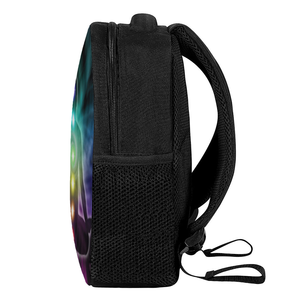 Colorful Chakras Aura Print Casual Backpack
