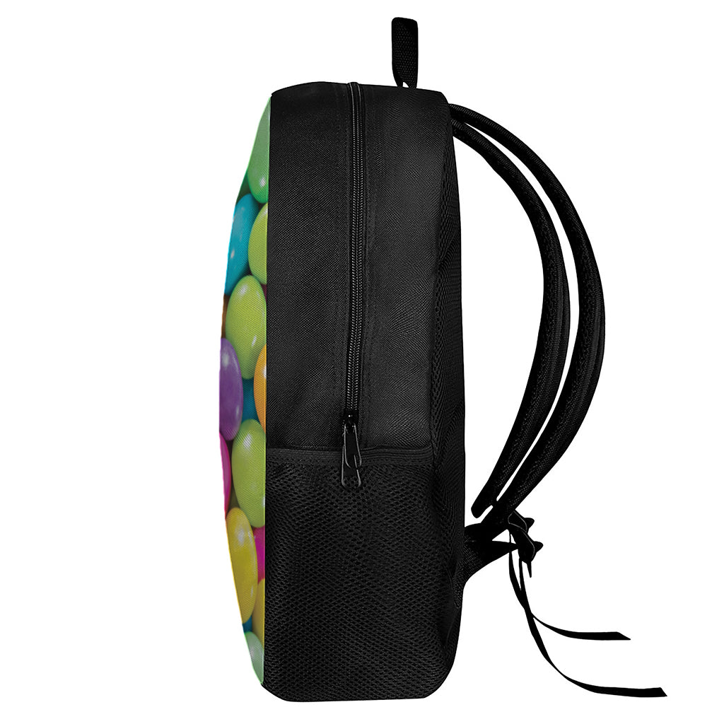 Colorful Chocolate Candy Print 17 Inch Backpack