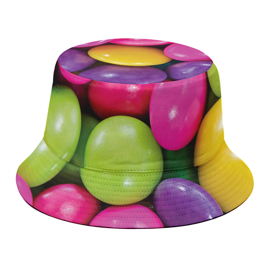 Colorful Chocolate Candy Print Bucket Hat