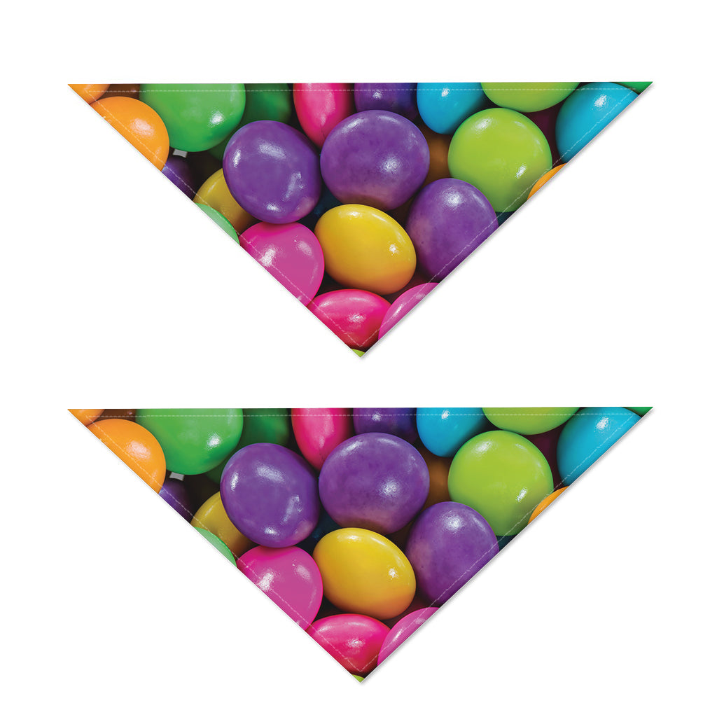 Colorful Chocolate Candy Print Dog Bandana