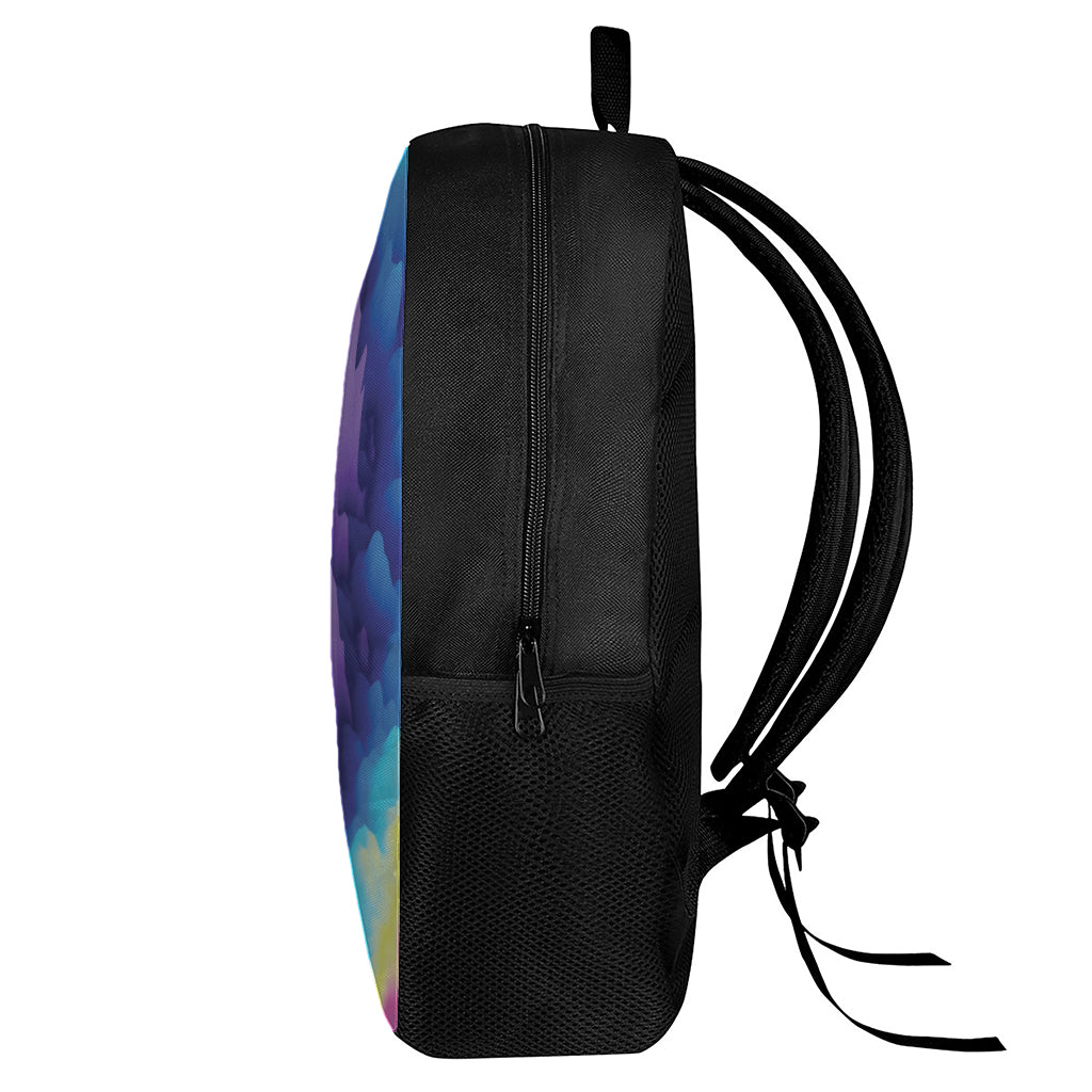 Colorful Cloud Print 17 Inch Backpack