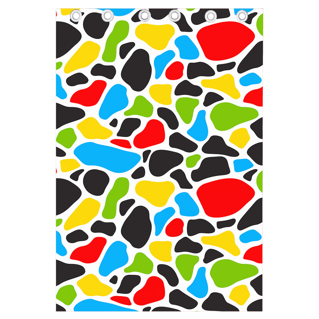 Colorful Cow Print Curtain