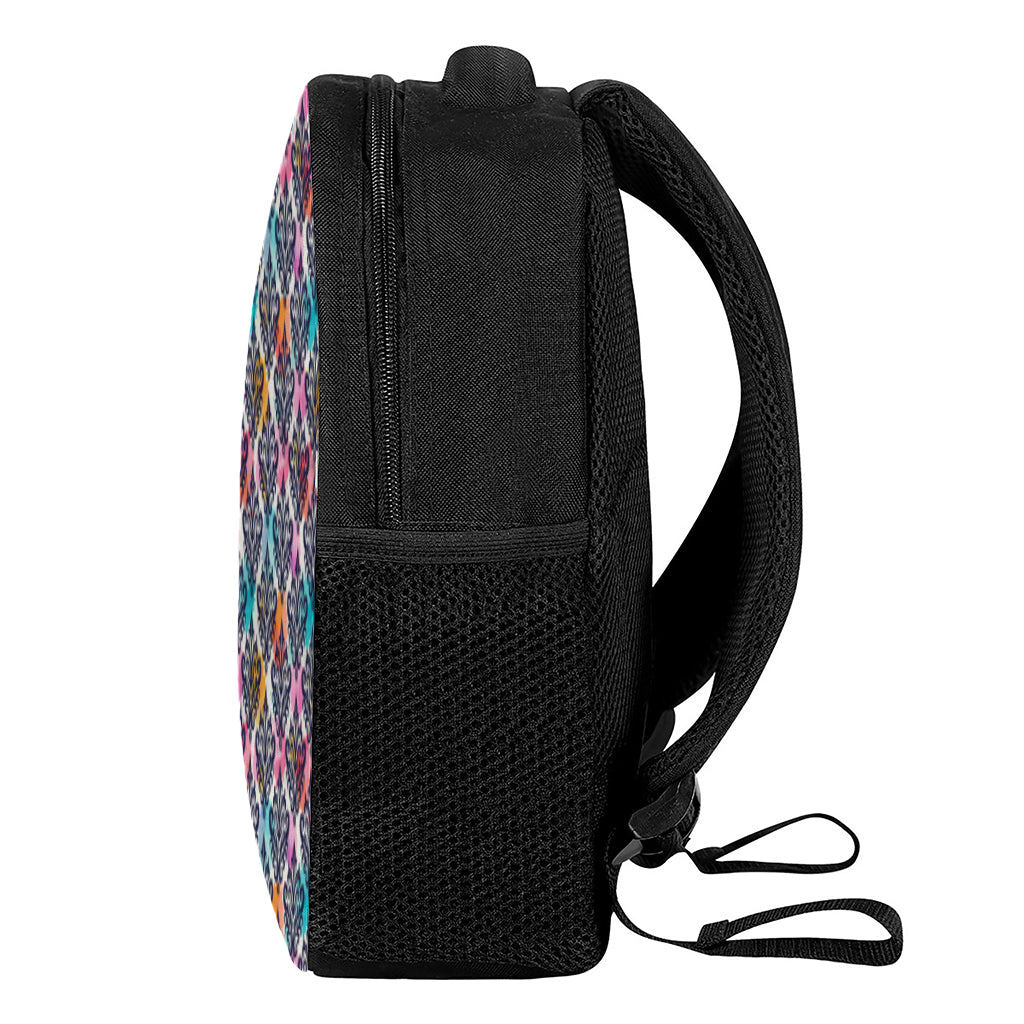 Colorful Damask Pattern Print Casual Backpack