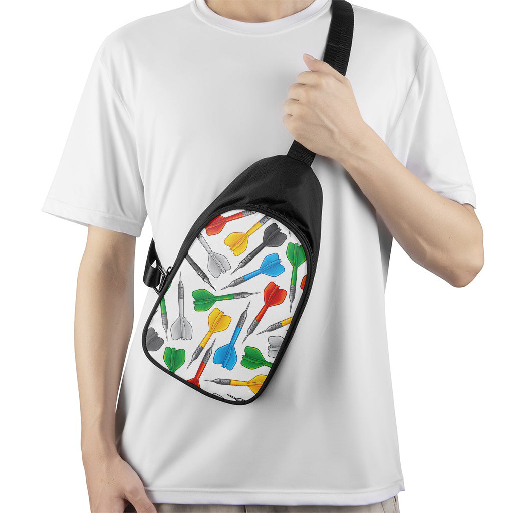 Colorful Darts Pattern Print Chest Bag