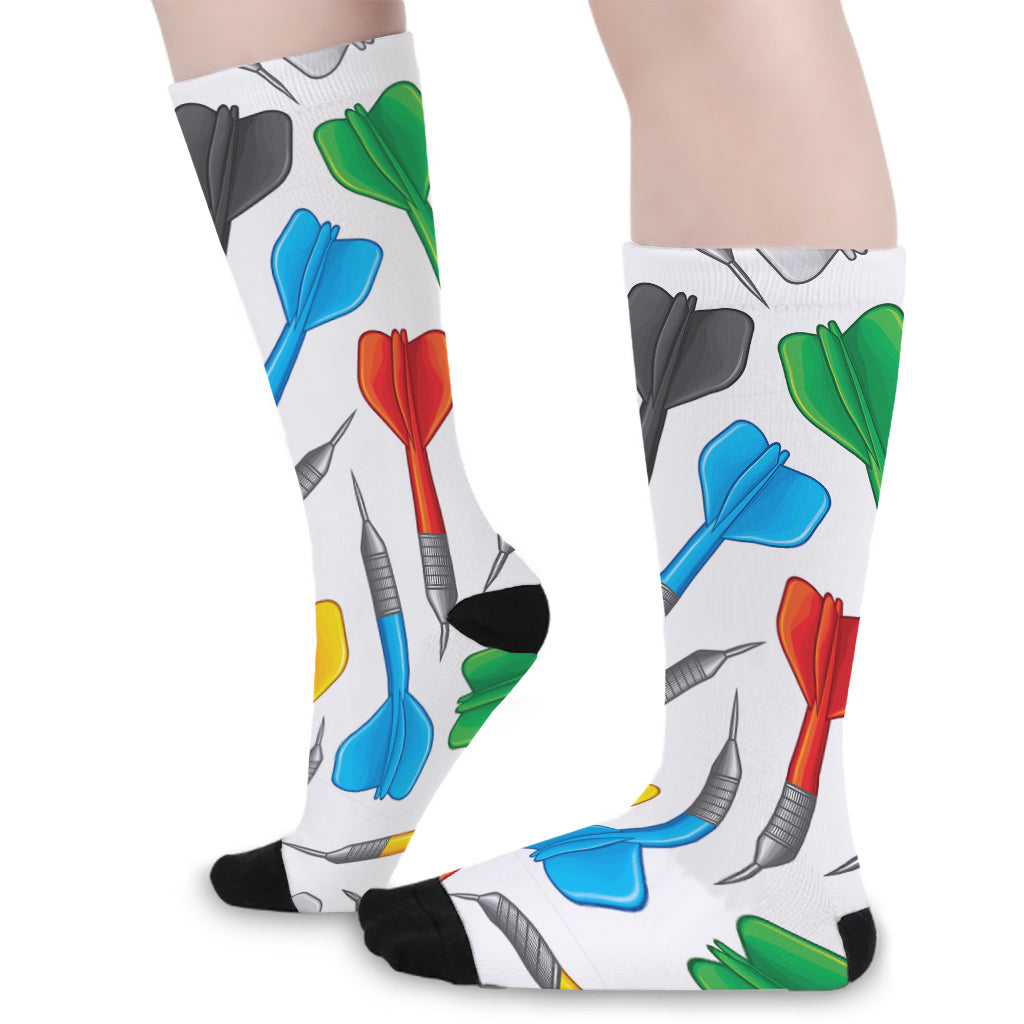 Colorful Darts Pattern Print Long Socks