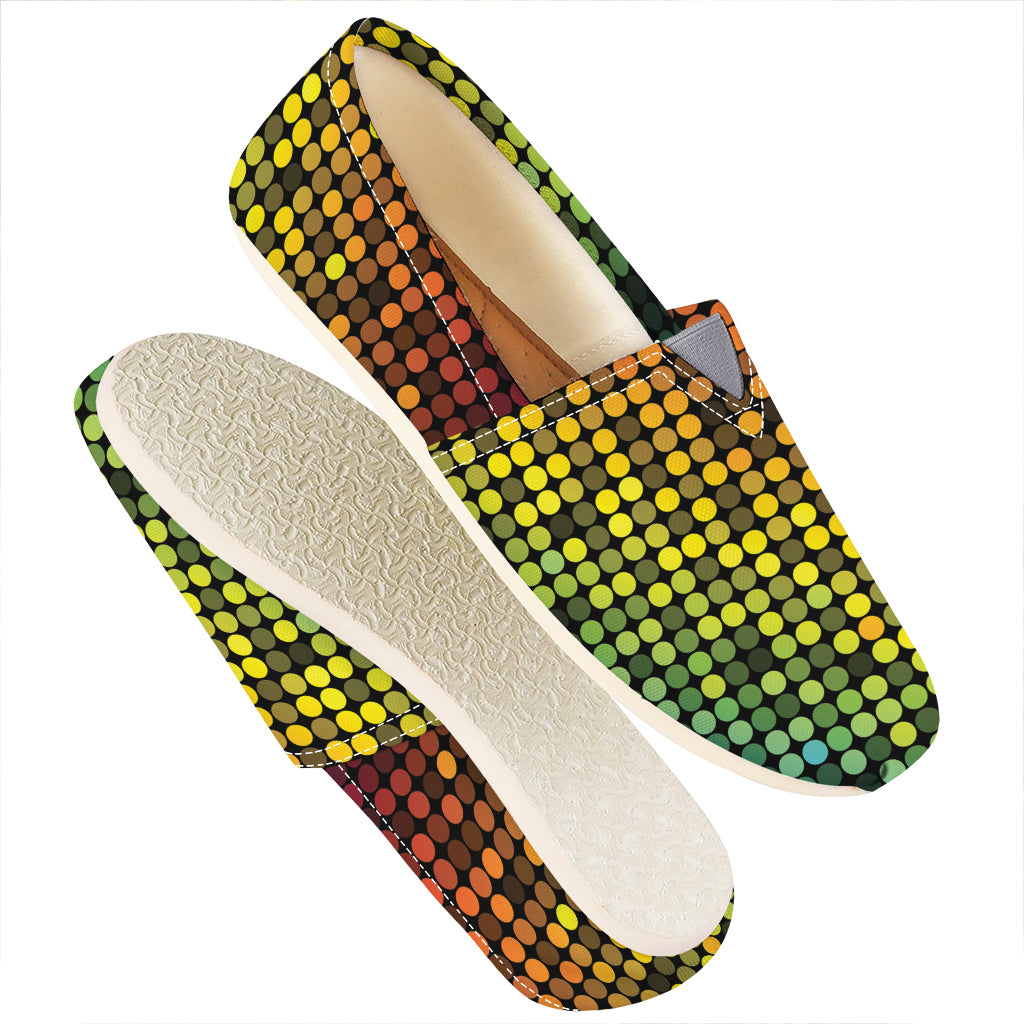Colorful Disco Lights Pattern Print Casual Shoes