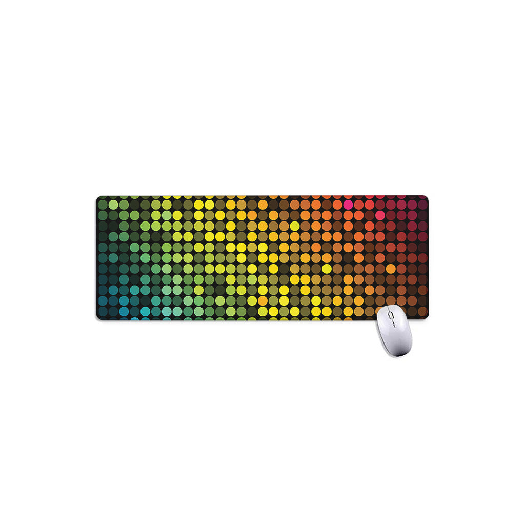 Colorful Disco Lights Pattern Print Extended Mouse Pad
