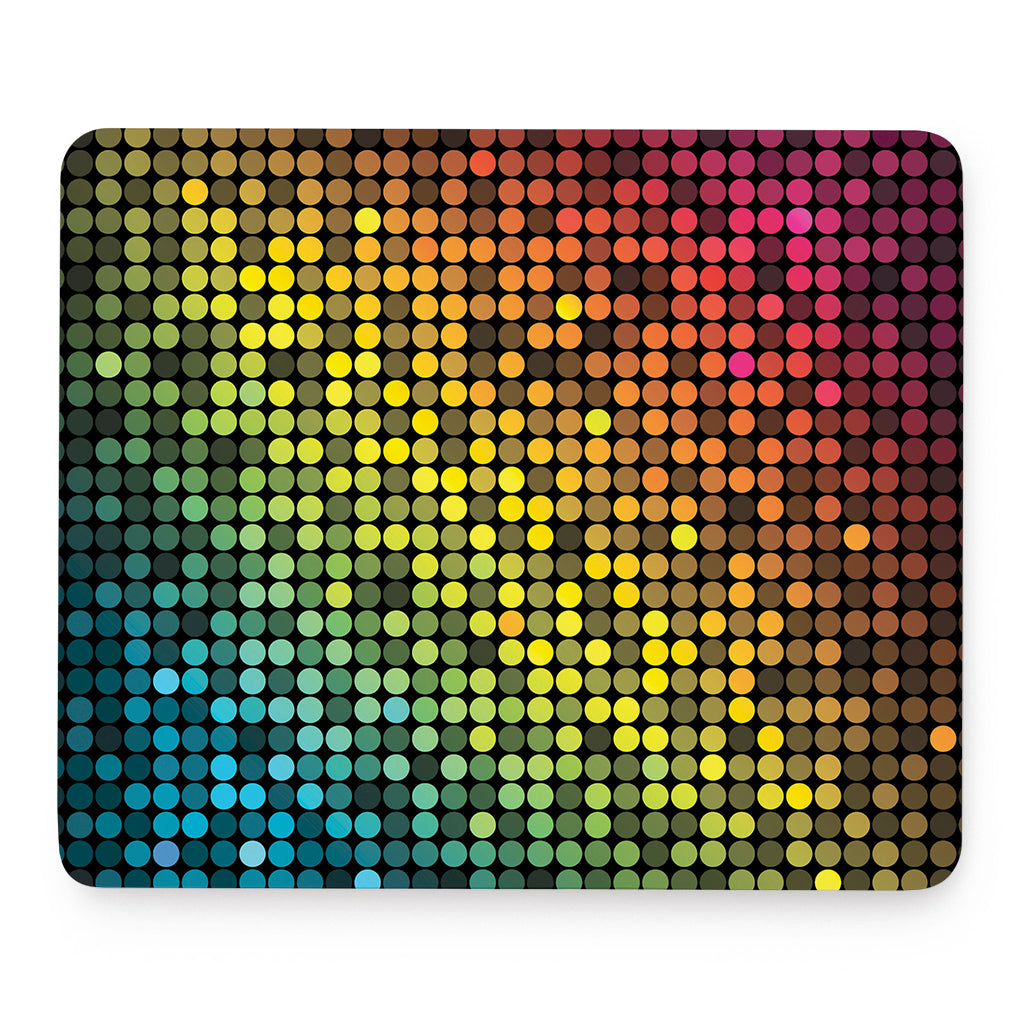 Colorful Disco Lights Pattern Print Mouse Pad