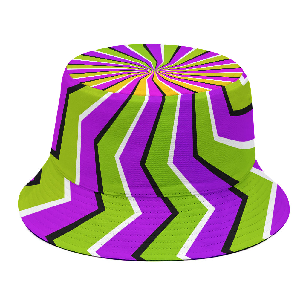 Colorful Dizzy Moving Optical Illusion Bucket Hat