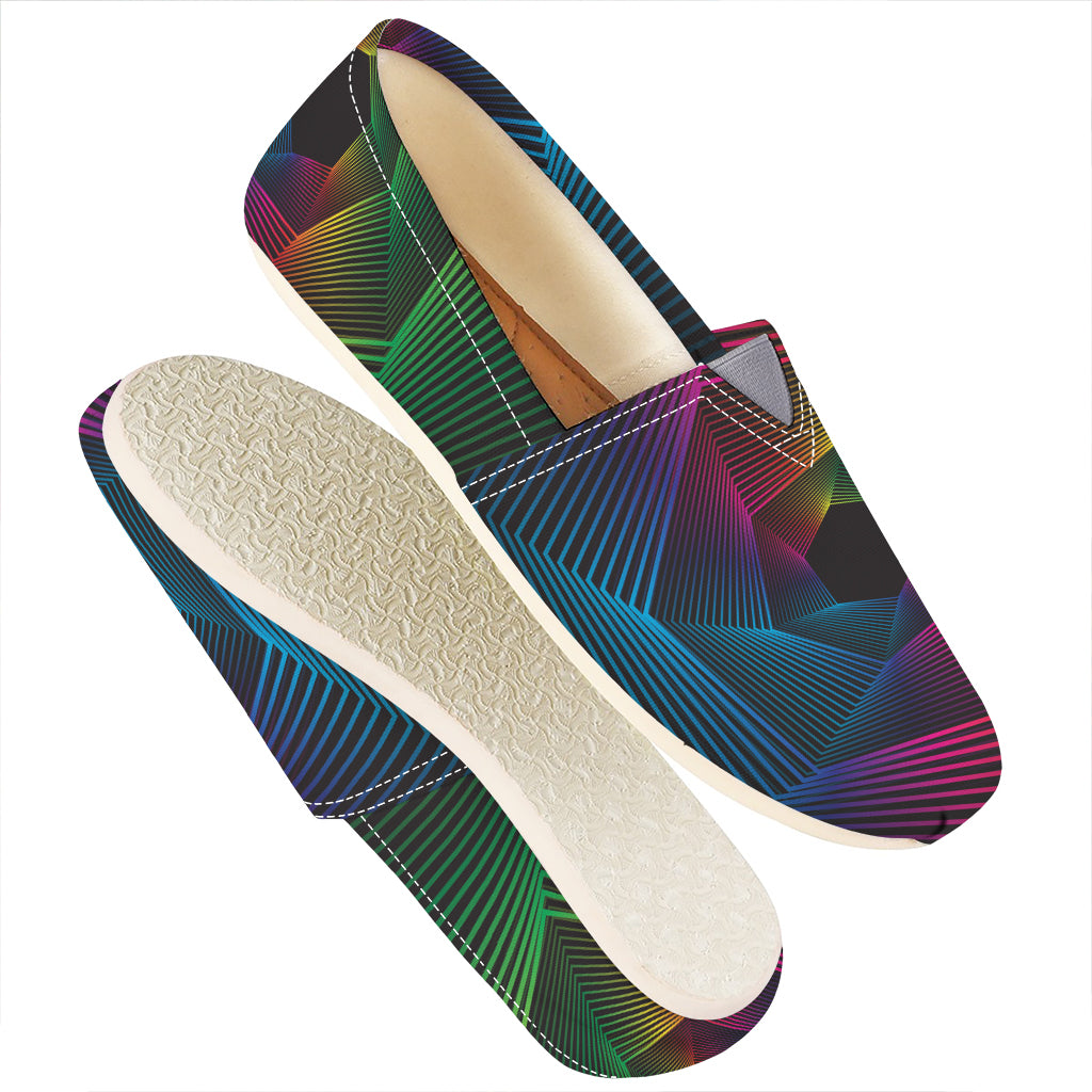Colorful EDM Geometric Print Casual Shoes