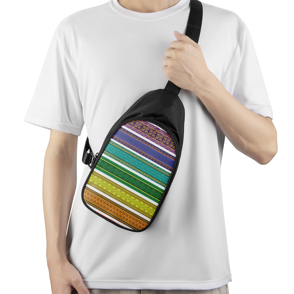 Colorful Ethnic Pattern Print Chest Bag