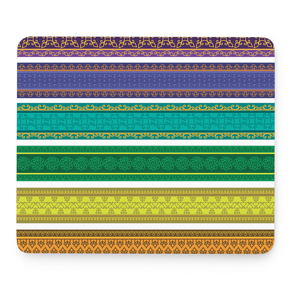 Colorful Ethnic Pattern Print Mouse Pad