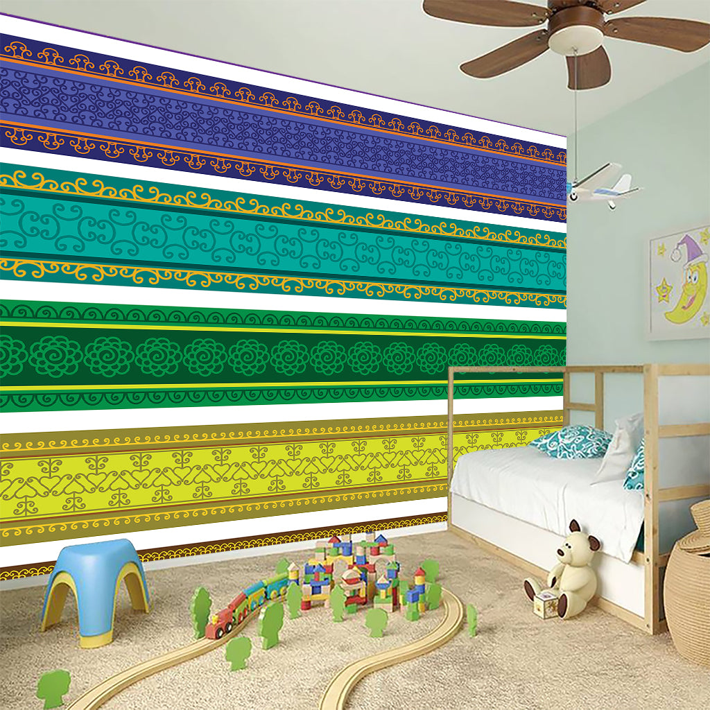 Colorful Ethnic Pattern Print Wall Sticker