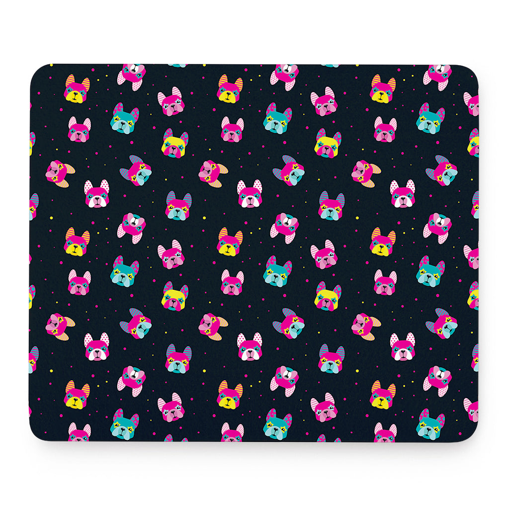 Colorful French Bulldog Print Mouse Pad