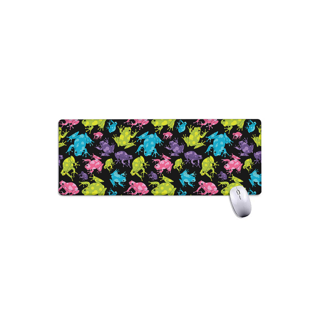 Colorful Frog Pattern Print Extended Mouse Pad