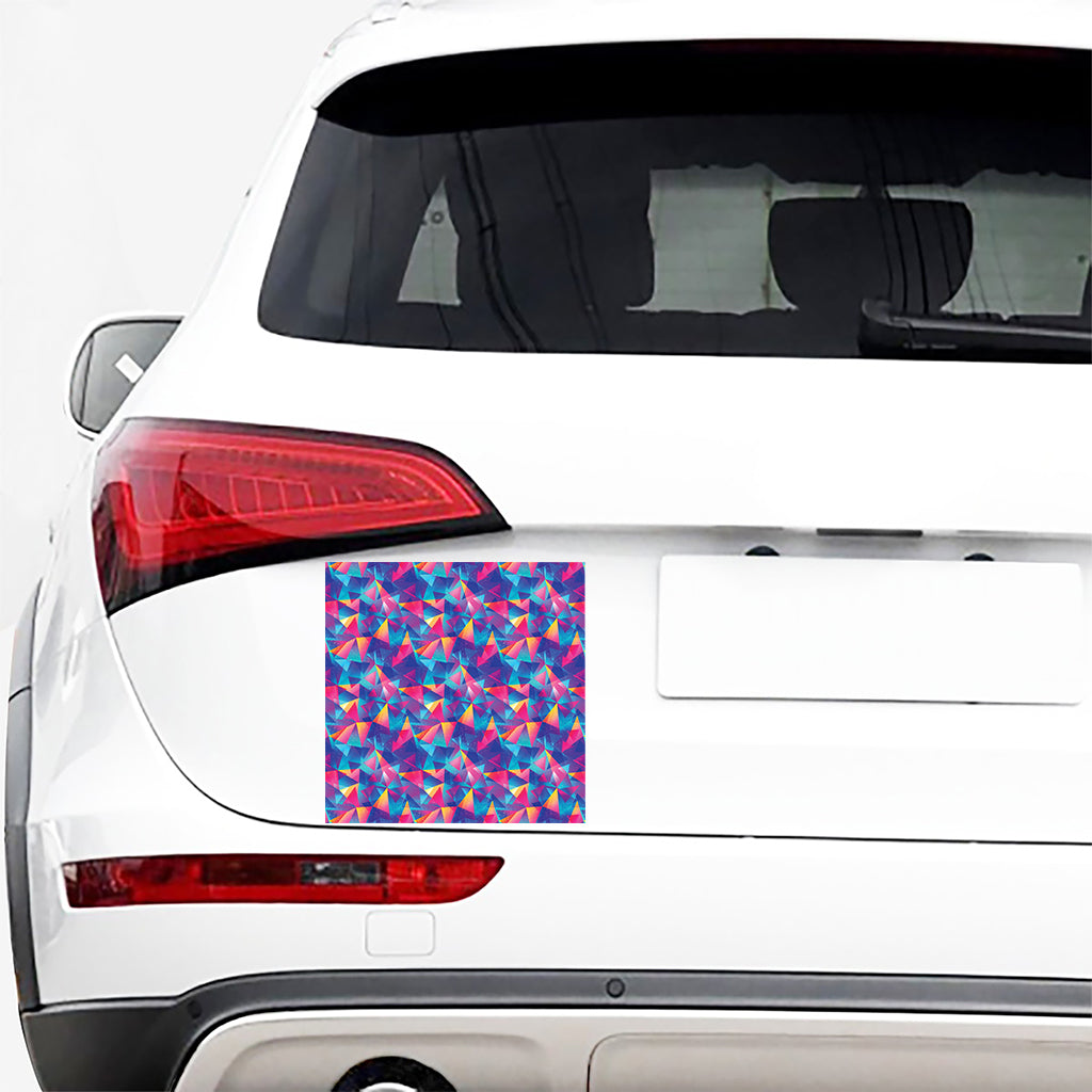Colorful Geometric Mosaic Print Car Sticker