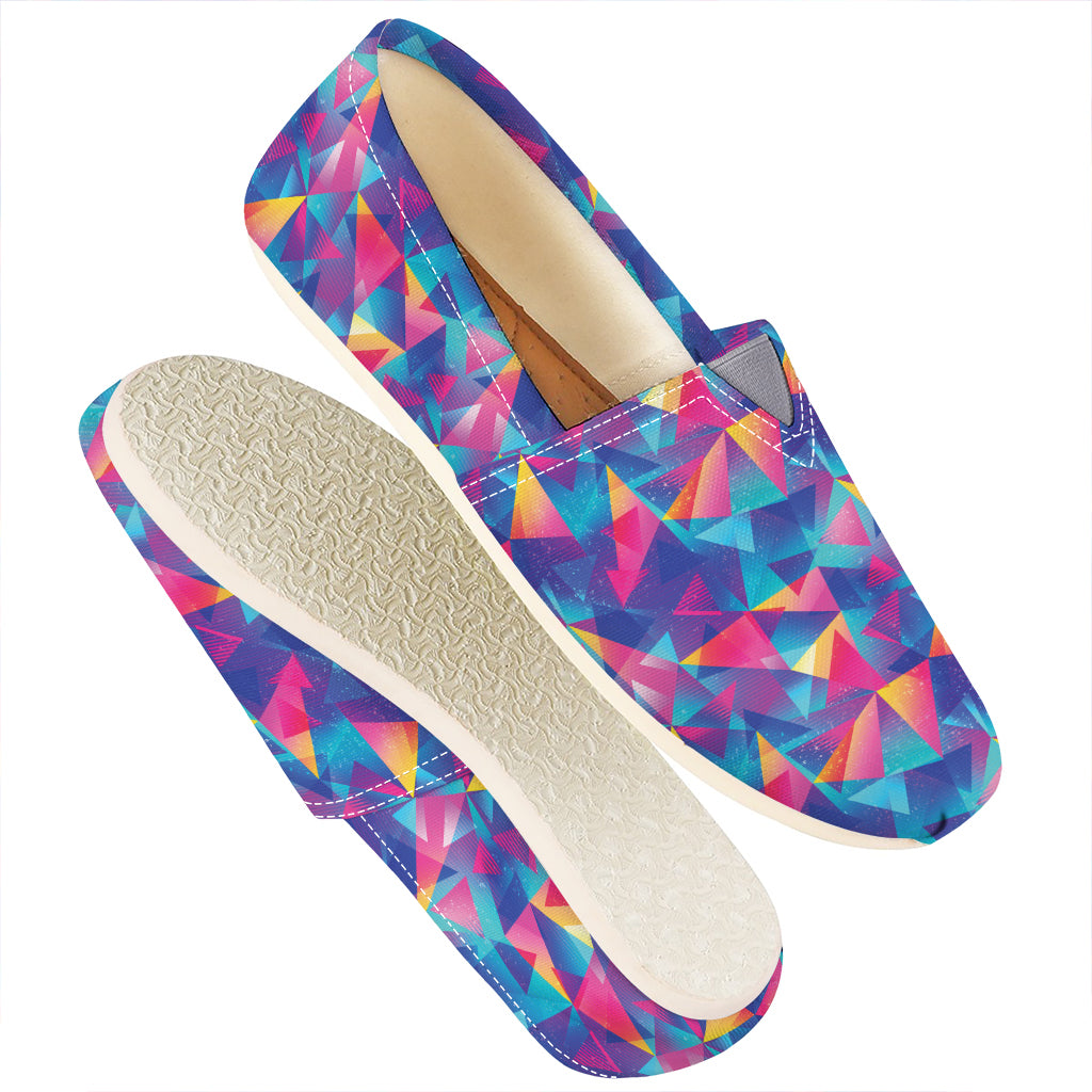 Colorful Geometric Mosaic Print Casual Shoes
