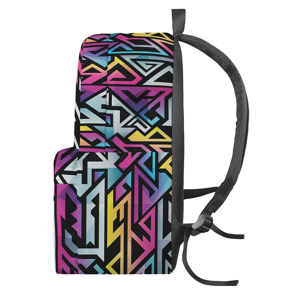 Colorful Geometric Tribal Pattern Print Backpack