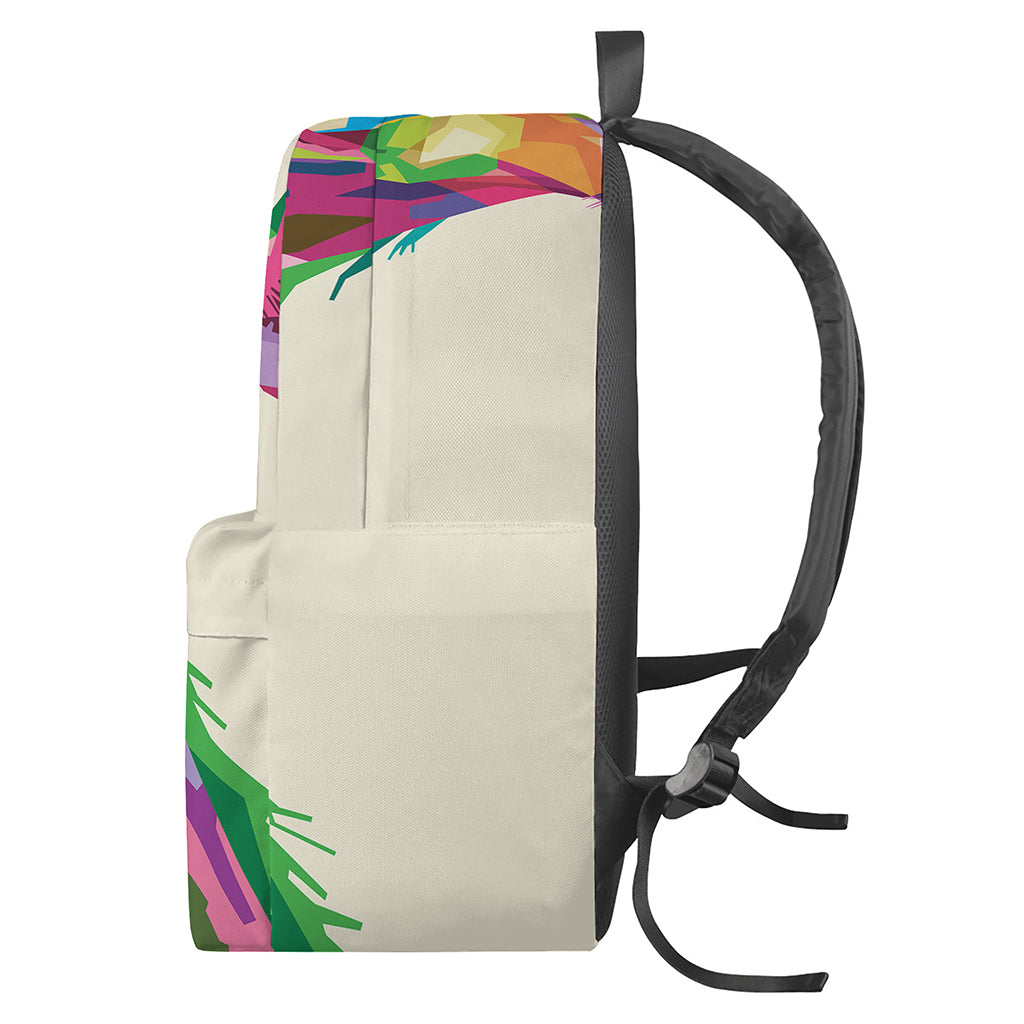 Colorful Giraffe Portrait Print Backpack