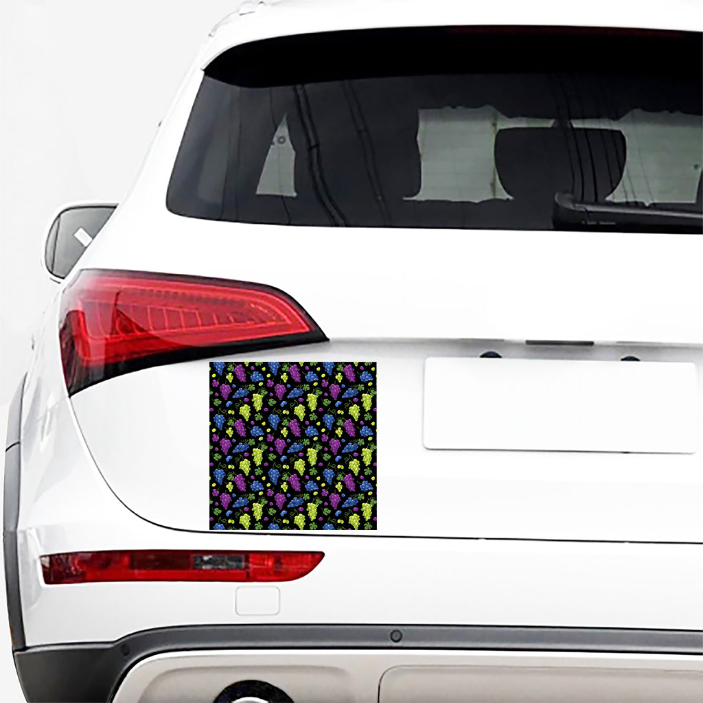Colorful Grapes Pattern Print Car Sticker