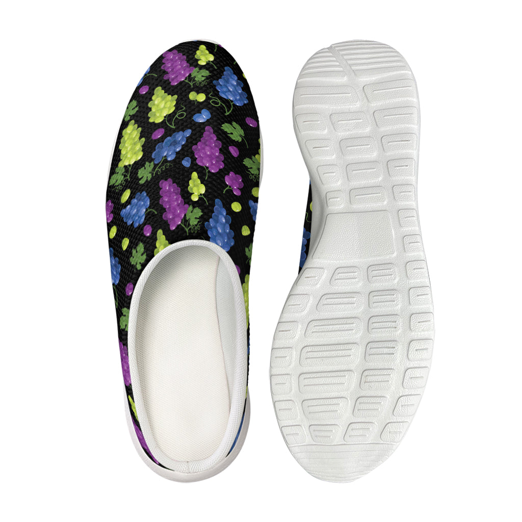 Colorful Grapes Pattern Print Mesh Casual Shoes
