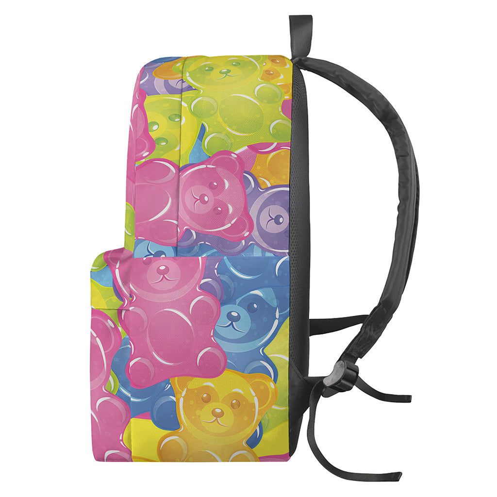 Colorful Gummy Bear Print Backpack