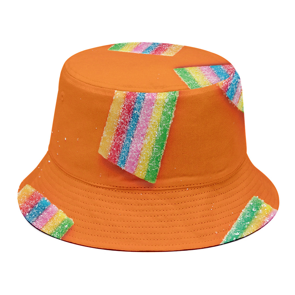 Colorful Gummy Print Bucket Hat